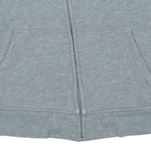 GAP Boys Grey Full Zip Hoodie 10-11 Years Cotton Blend Casual Sweatshirt
