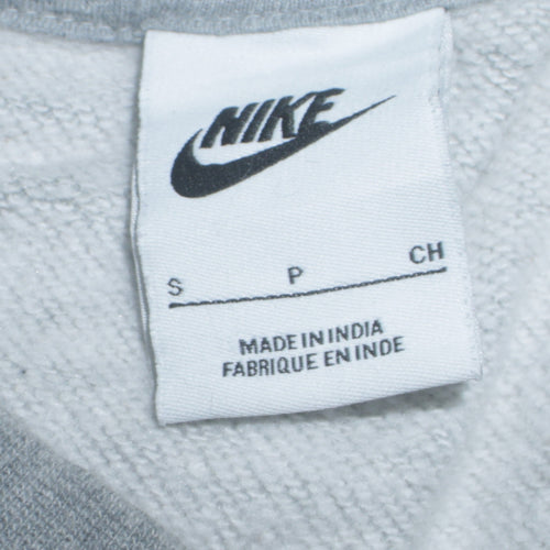 Nike Men's Grey Crew Neck Sweatshirt Small Cotton Blend Pullover