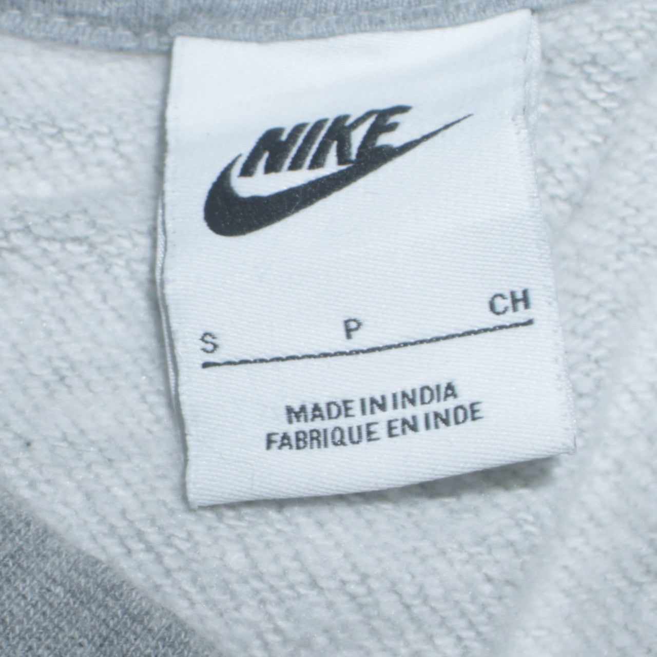 Nike Men's Grey Crew Neck Sweatshirt Small Cotton Blend Pullover