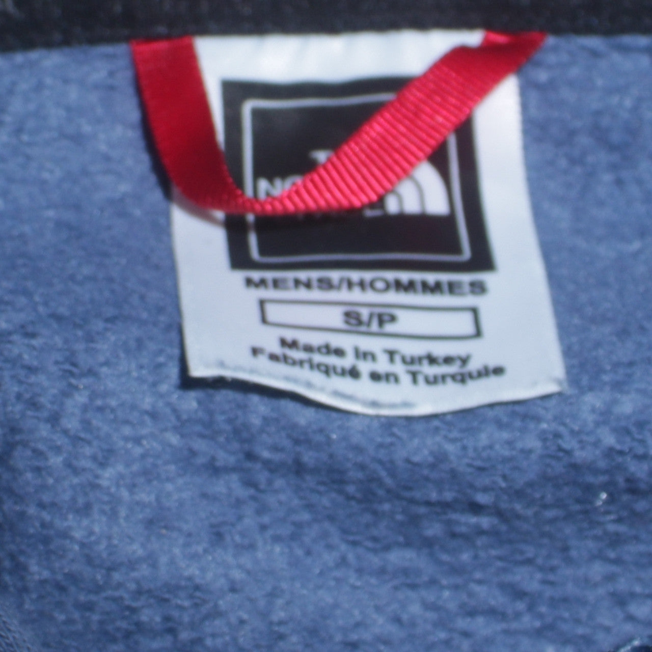 The North Face Men's Blue Small Pullover Hoodie with Logo Pocketed Sweatshirt