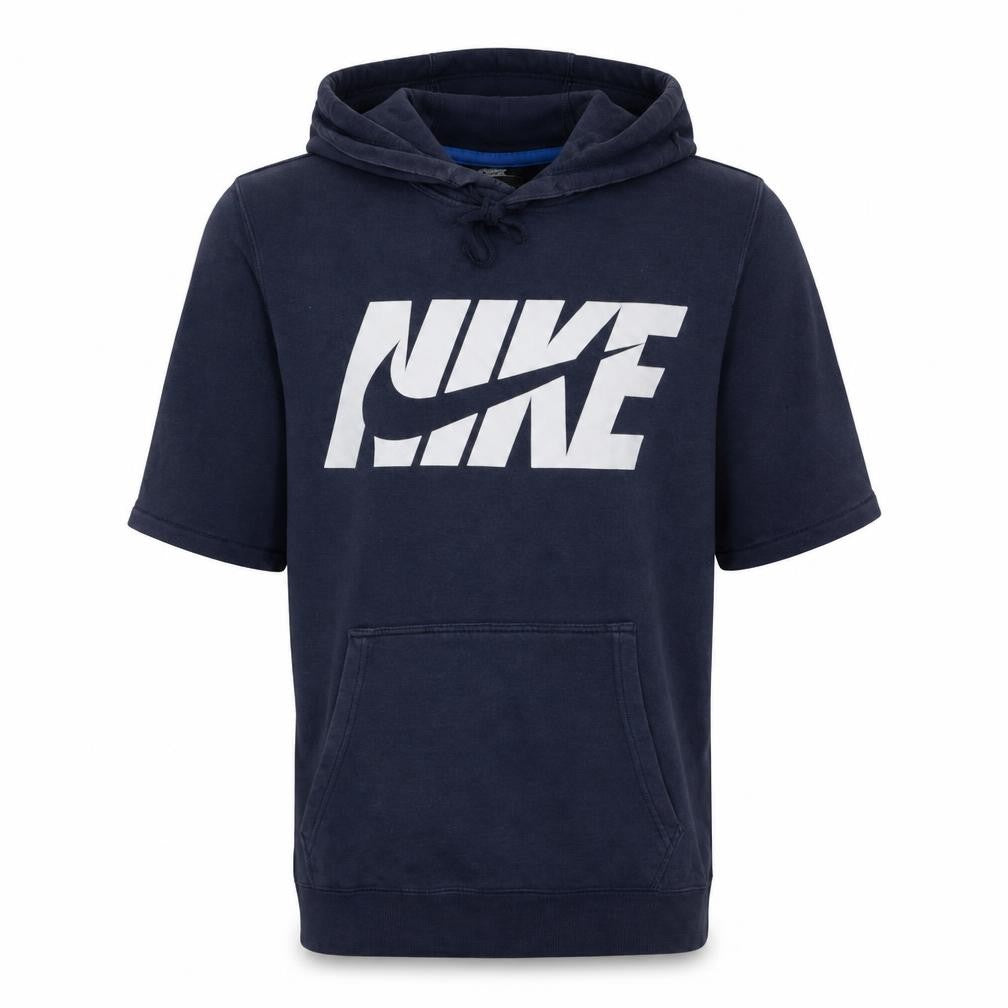 Nike Men's Blue Short Sleeve Pullover Hoodie S Logo Sportswear