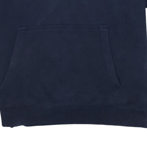 Nike Men's Blue Short Sleeve Pullover Hoodie S Logo Sportswear