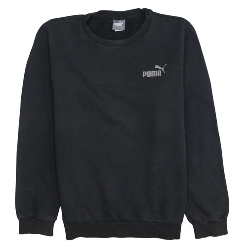 Puma Men’s Black Crew Neck Pullover Sweatshirt Size S