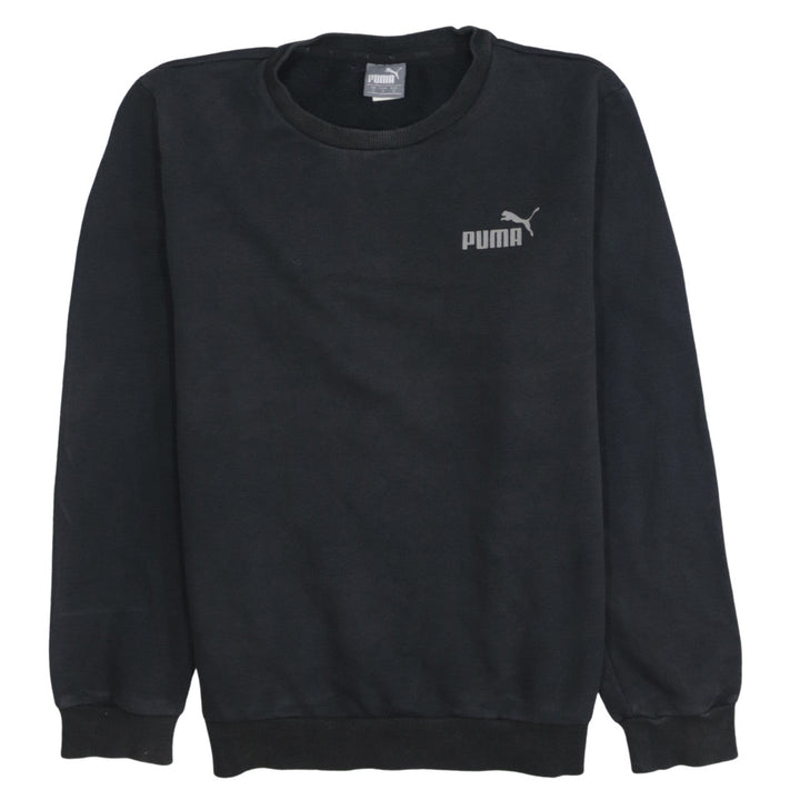 Puma Men’s Black Crew Neck Pullover Sweatshirt Size S