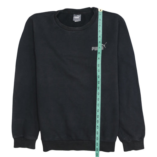 Puma Men’s Black Crew Neck Pullover Sweatshirt Size S