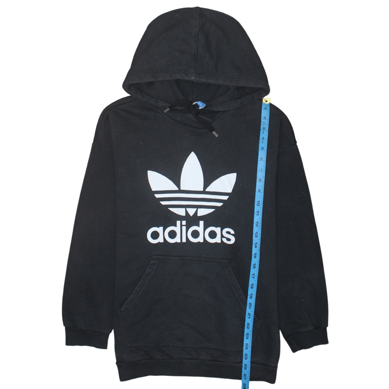 Adidas Women Black Hoodie Size 16 Pullover Hooded Sweatshirt