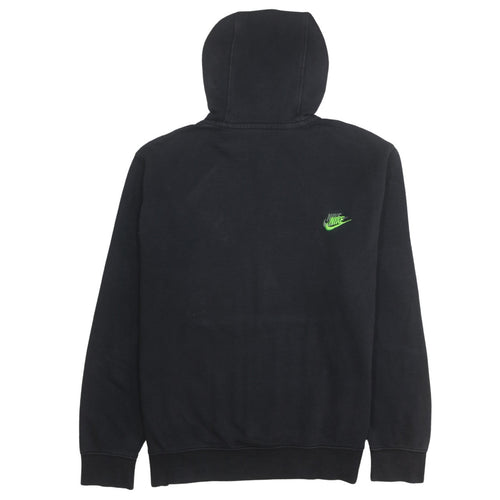 Nike Men's Black Pullover Hoodie Medium Fleece Logo Sweatshirt