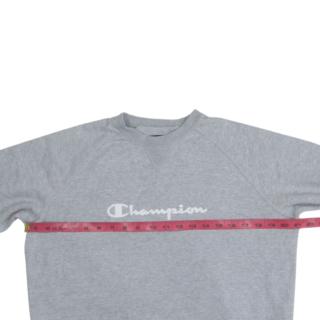 Champion Mens Grey Crew Neck Pullover Sweatshirt L Cotton Blend