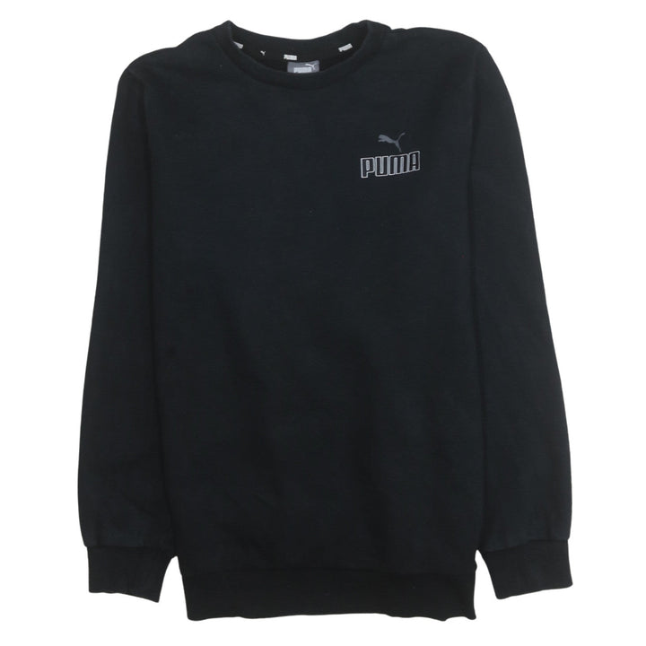 Puma Men's Black Crew Neck Pullover Sweatshirt Size S
