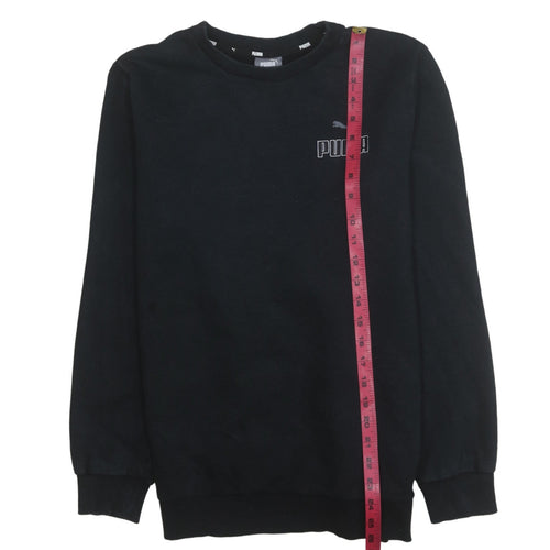 Puma Men's Black Crew Neck Pullover Sweatshirt Size S