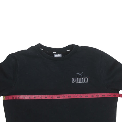 Puma Men's Black Crew Neck Pullover Sweatshirt Size S