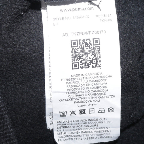 Puma Men's Black Crew Neck Pullover Sweatshirt Size S