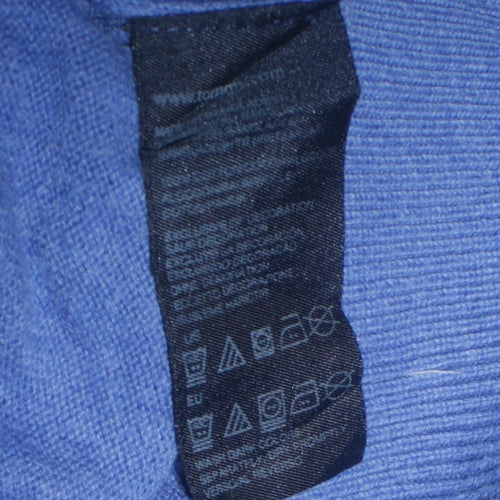 Tommy Hilfiger Men's Blue Cotton 1/4 Zip Jumper Size L