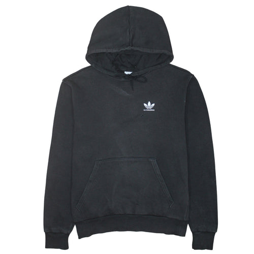 Adidas Men's Black XS Pullover Hoodie Skateboarding Logo Sweatshirt