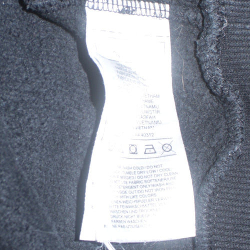 Adidas Men's Black XS Pullover Hoodie Skateboarding Logo Sweatshirt
