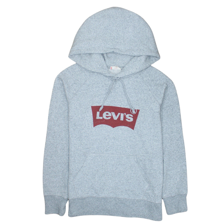 Levi's Men's Grey Pullover Hoodie XS Logo Fleece Sweatshirt
