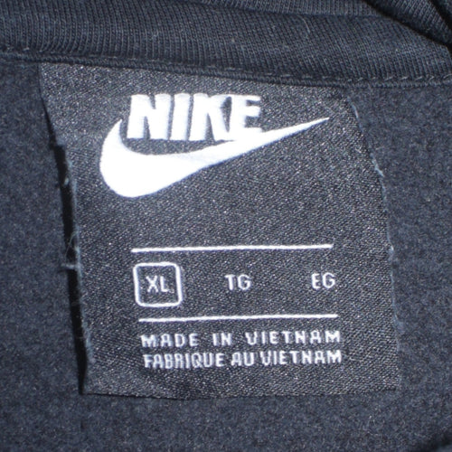 Nike Women Black XL Pullover Hoodie Sportswear Logo Cotton Blend