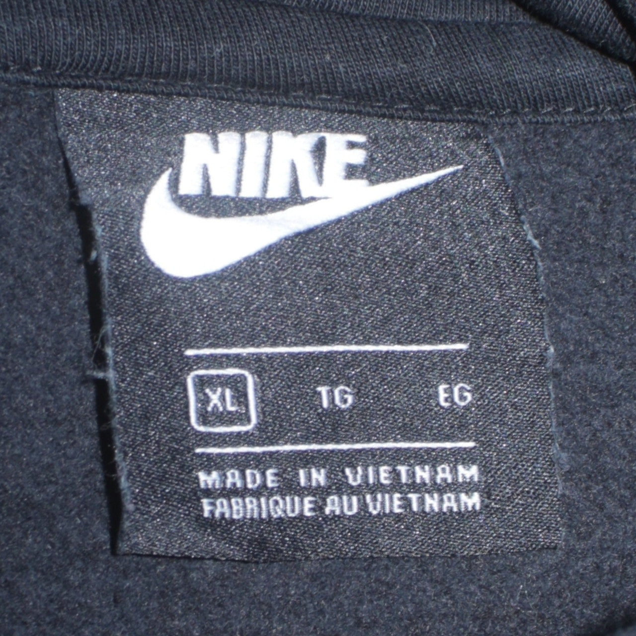 Nike Women Black XL Pullover Hoodie Sportswear Logo Cotton Blend