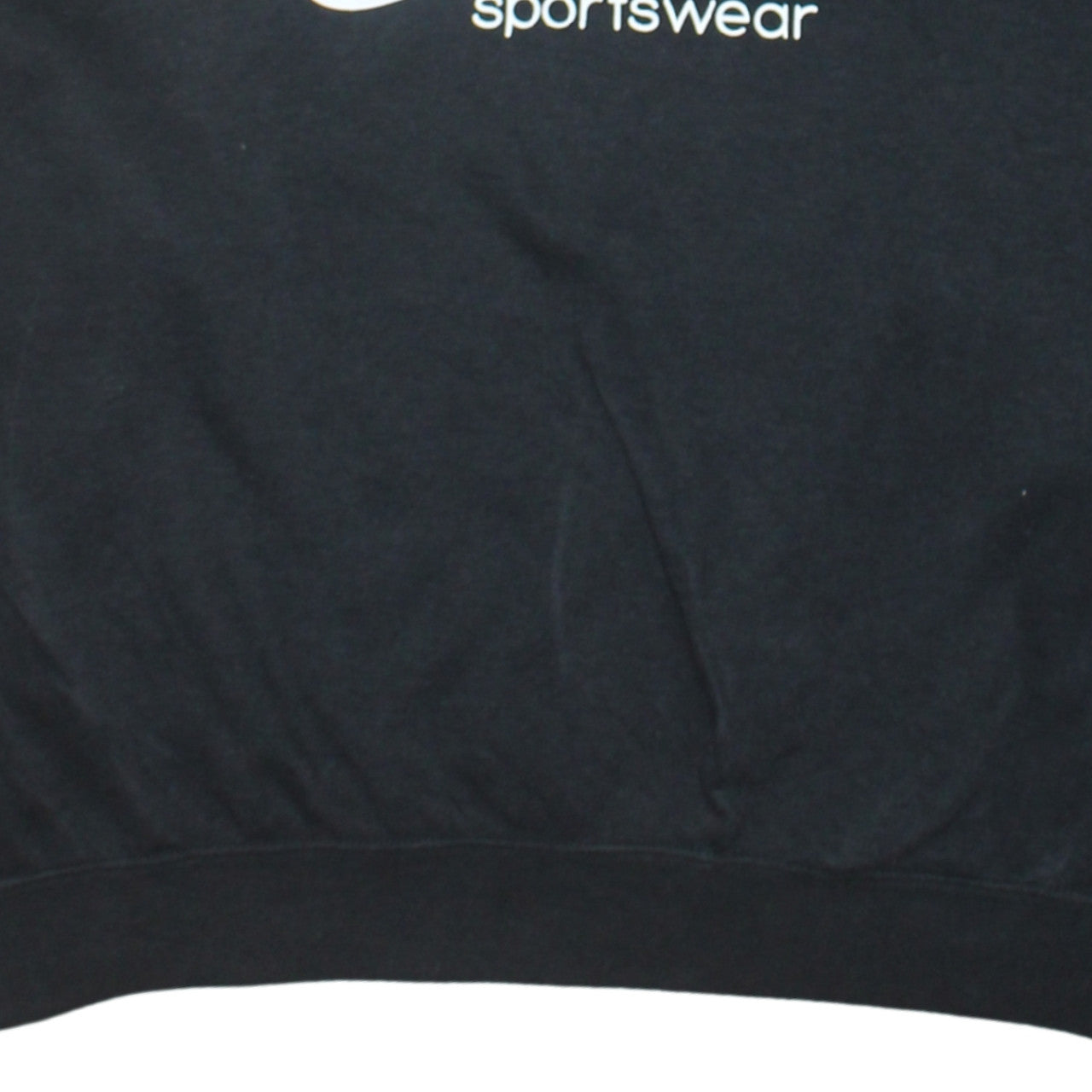 Nike Women Black XL Pullover Hoodie Sportswear Logo Cotton Blend