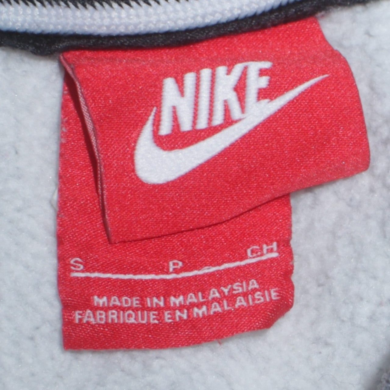 Nike Men's Grey Air Logo Crew Neck Pullover Sweatshirt Size S