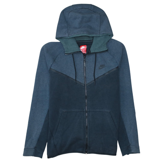 Nike Mens Blue Full Zip Hoodie Size M Regular Fit Sweatshirt