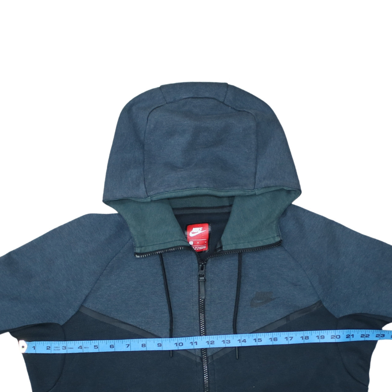 Nike Mens Blue Full Zip Hoodie Size M Regular Fit Sweatshirt