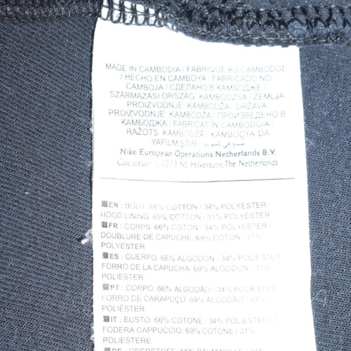 Nike Mens Blue Full Zip Hoodie Size M Regular Fit Sweatshirt