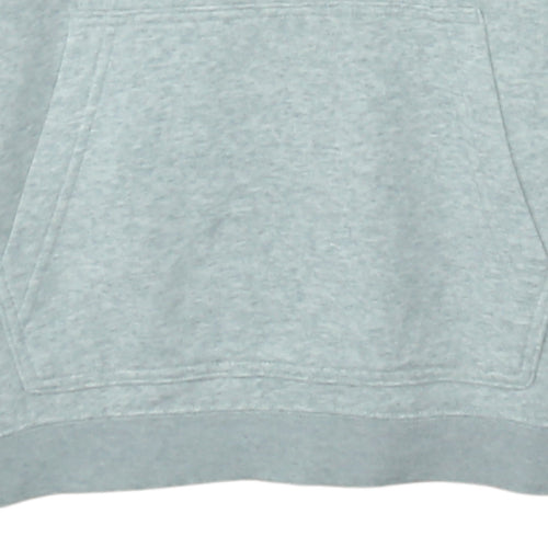 Nike Men's Grey Pullover Hoodie S Regular Fit Logo Fleece
