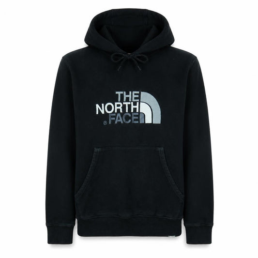 Front view of The North Face Men's Black Small Pullover Hoodie with Logo