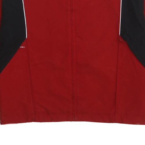 Adidas Men's Red Full Zip Windbreaker Jacket Size S