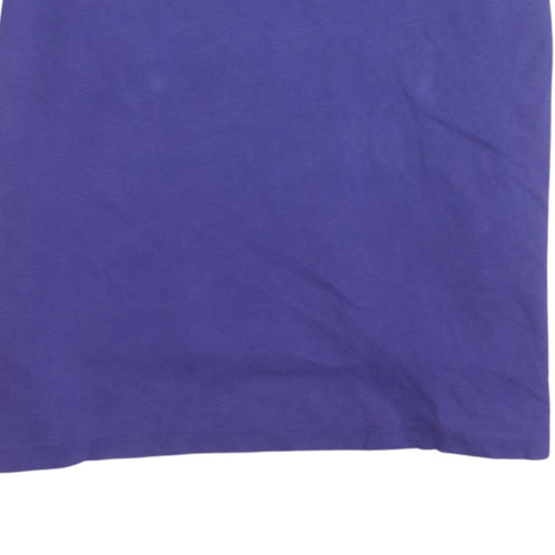 Ralph Lauren Men's Purple Custom Fit Cotton Polo Shirt L