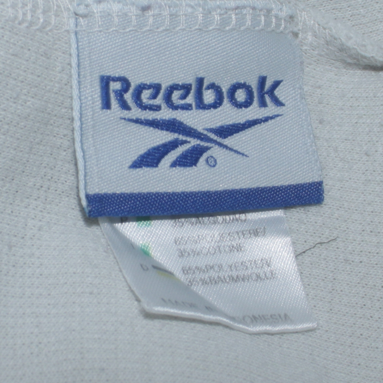 Reebok Womens White Full Zip Hoodie Size L Cotton Blend Casual