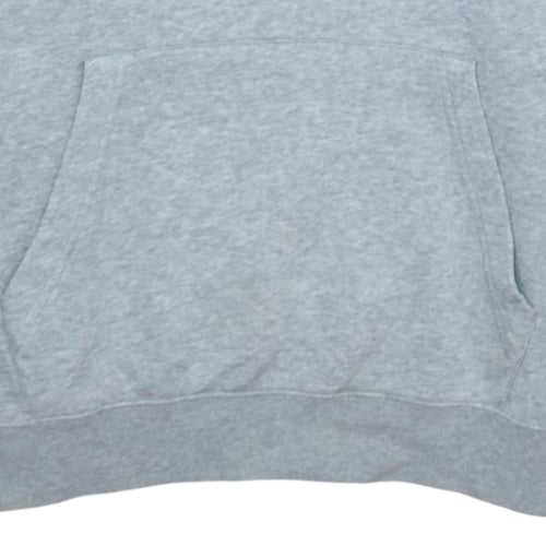 Nike Mens Grey Pullover Hoodie Small Logo Sportswear Fleece