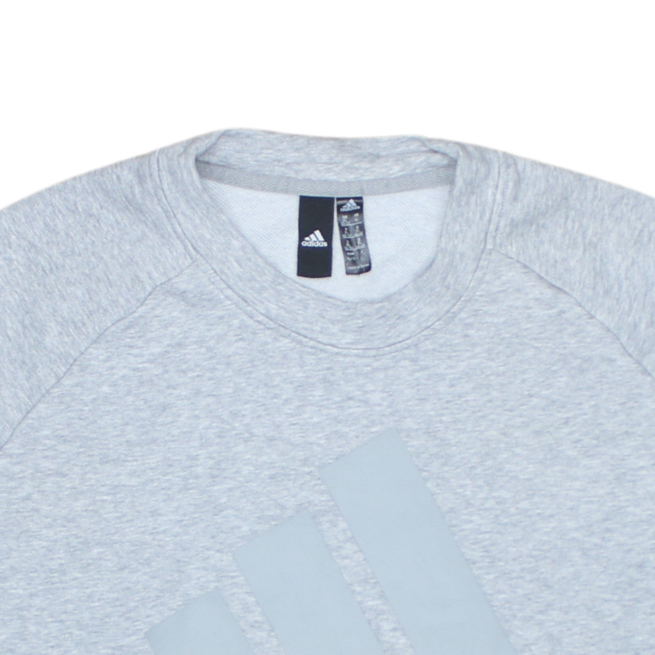 Adidas Womens Grey Logo Sweatshirt XL 20-22 Crew Neck Pullover