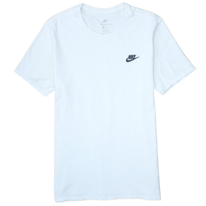 Nike Men's White Crew Neck Short Sleeve Cotton T-Shirt Size M