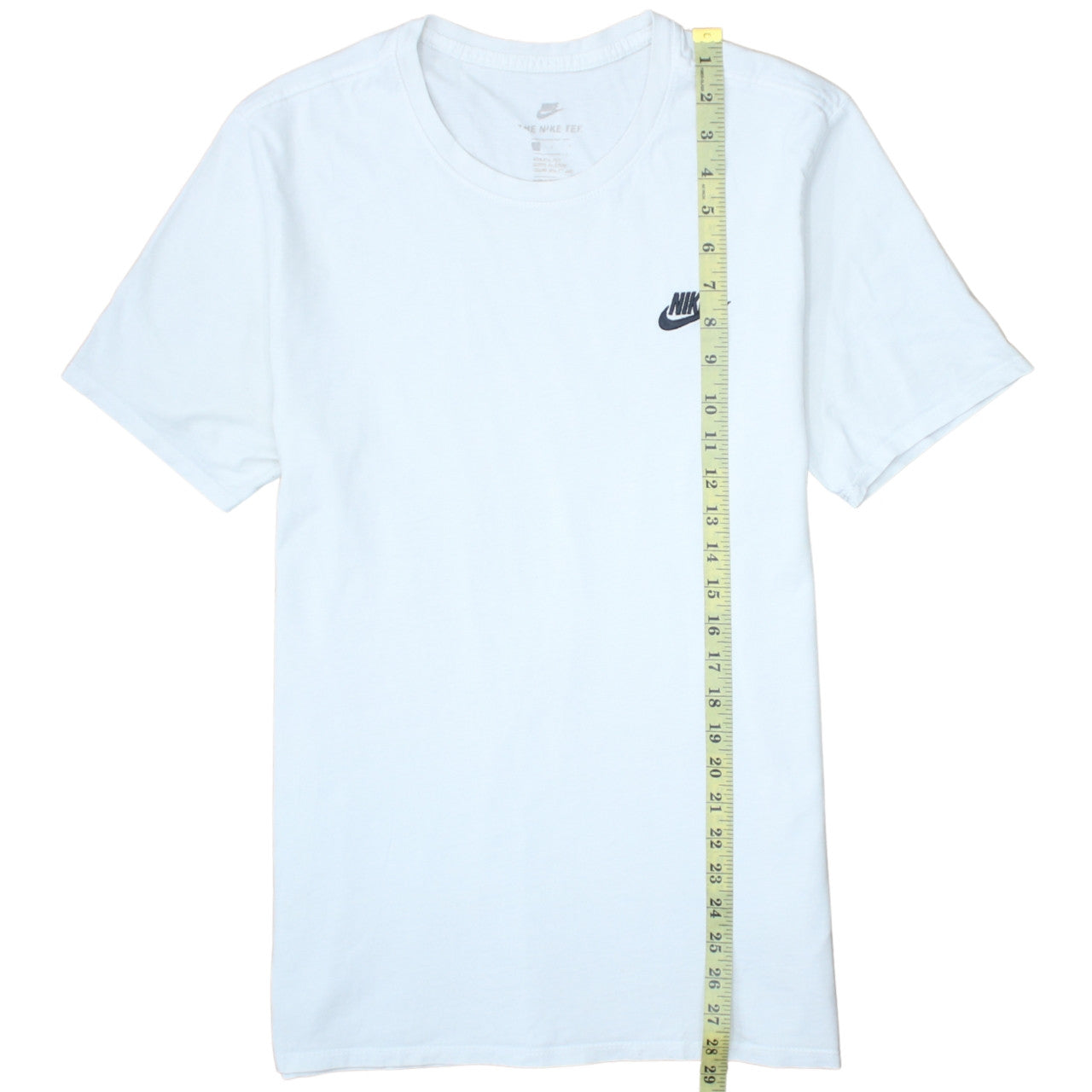 Nike Men's White Crew Neck Short Sleeve Cotton T-Shirt Size M