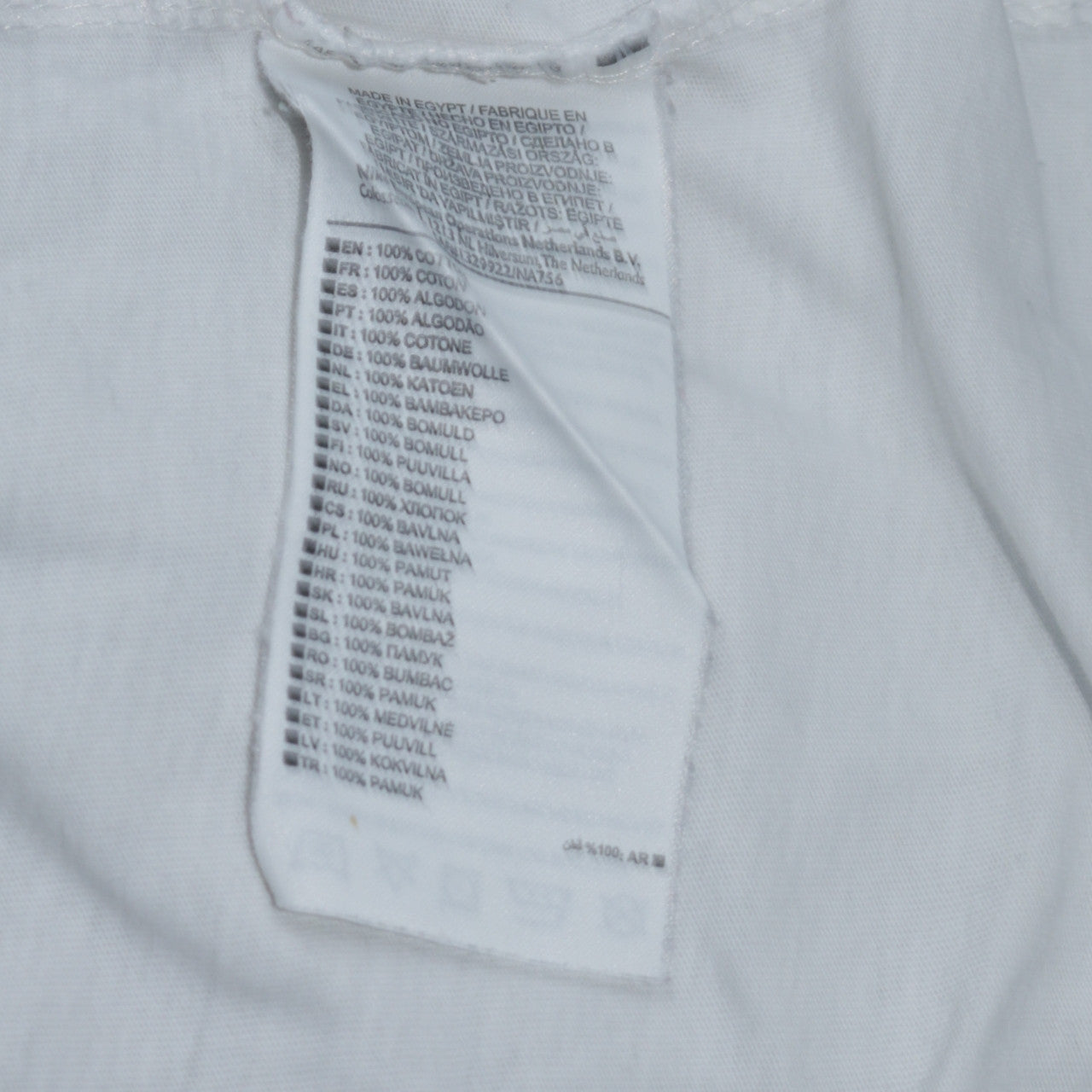 Nike Men's White Crew Neck Short Sleeve Cotton T-Shirt Size M