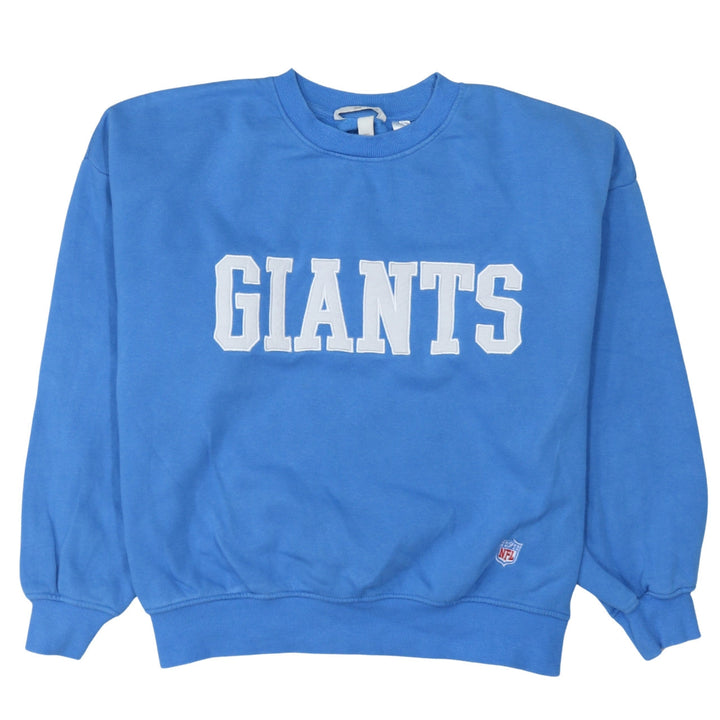 H&M Womens Blue Giants Crew Neck Pullover Sweatshirt M Cotton Blend