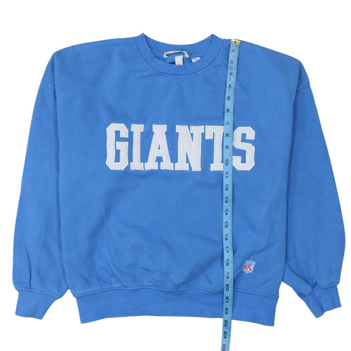H&M Womens Blue Giants Crew Neck Pullover Sweatshirt M Cotton Blend