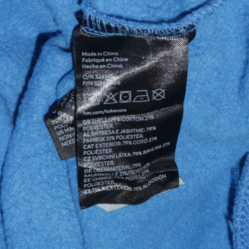 H&M Womens Blue Giants Crew Neck Pullover Sweatshirt M Cotton Blend