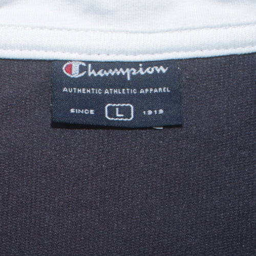 Champion Men's Grey Colourblock Track Jacket Size L Full Zip