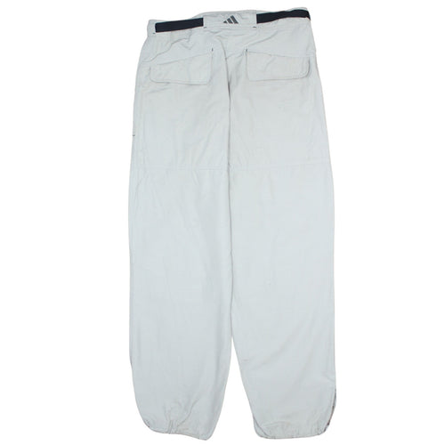 Adidas Men's Beige Cargo Trousers M 34in Regular Polyamide