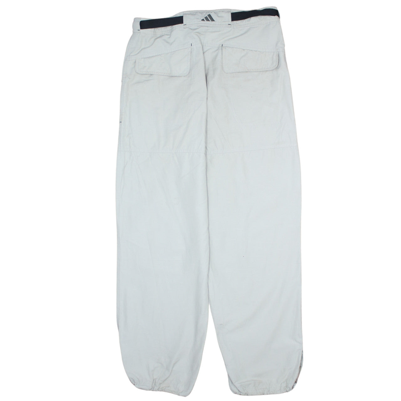 Adidas Men's Beige Cargo Trousers M 34in Regular Polyamide