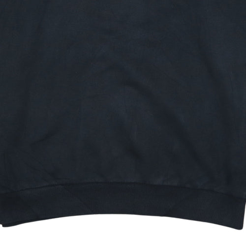 Ellesse Women Black Colourblock Logo Sweatshirt UK 12 Crew Neck