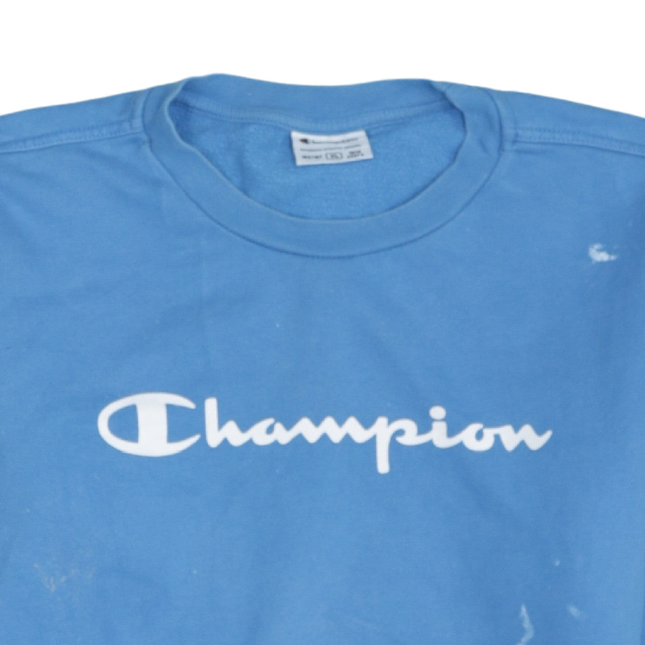 Champion Boys Blue XL 13-14 Years Pullover Sweatshirt Crew Neck Fleece