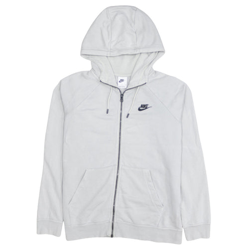 Nike Men's Grey Full Zip Hoodie Small Lightweight Sportswear