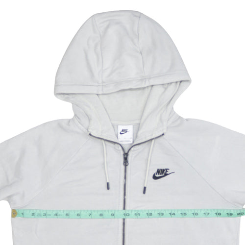 Nike Men's Grey Full Zip Hoodie Small Lightweight Sportswear
