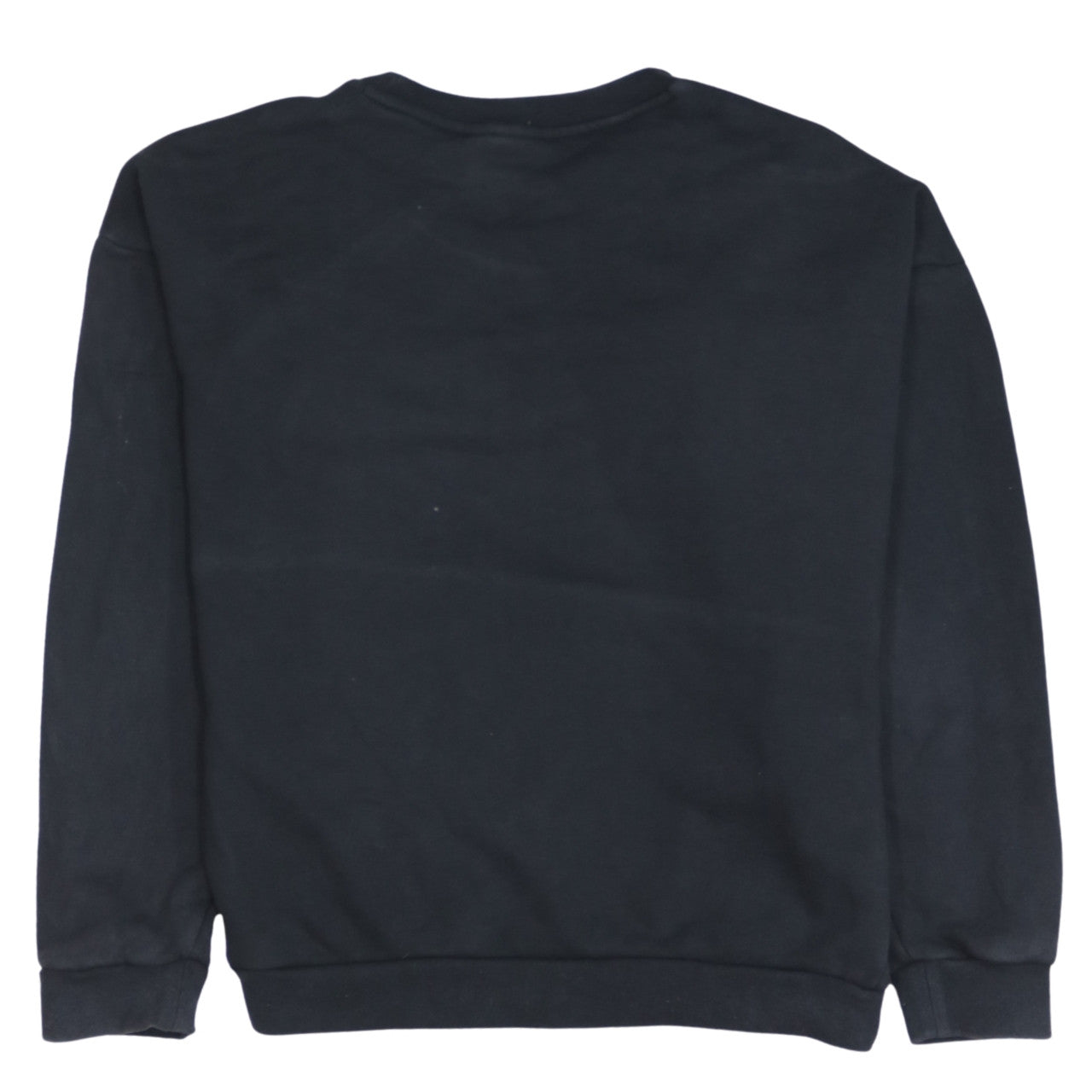 Adidas Women Black Crew Neck Sweatshirt XS Cotton Logo Long Sleeve