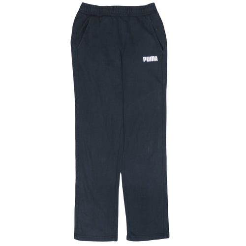 Puma Men's Black Small Fleece Sweatpants Regular Fit