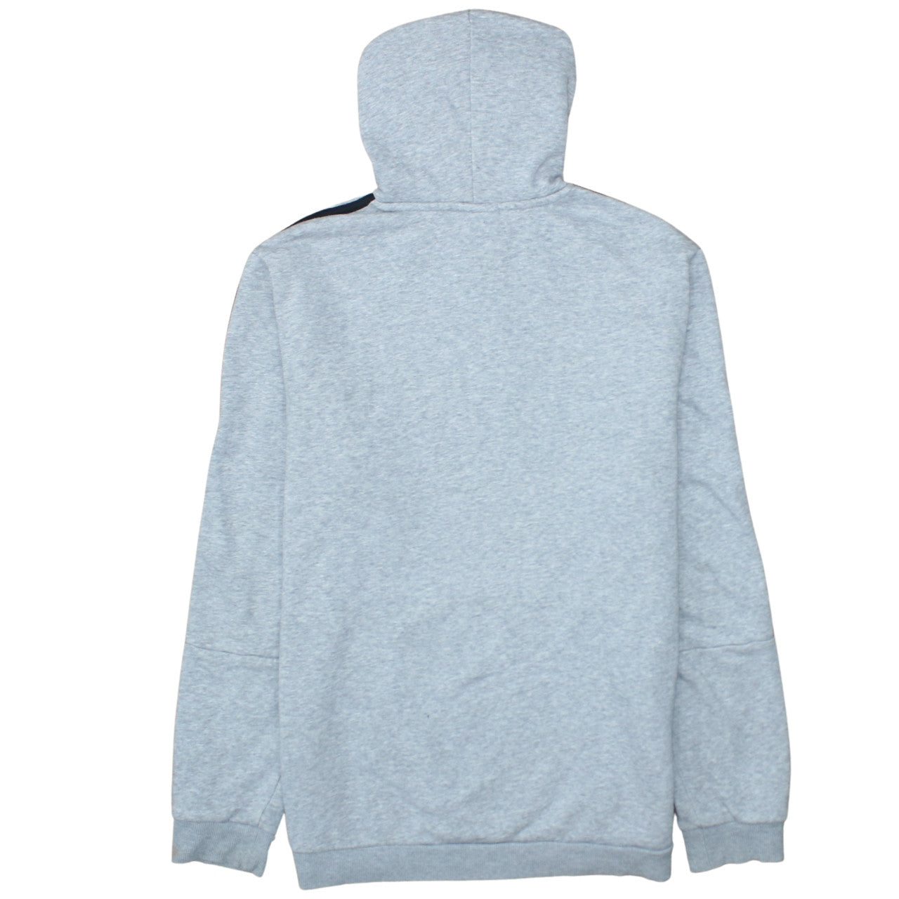 Adidas Men's Grey Pullover Hoodie Size L Sports Fleece Sweatshirt
